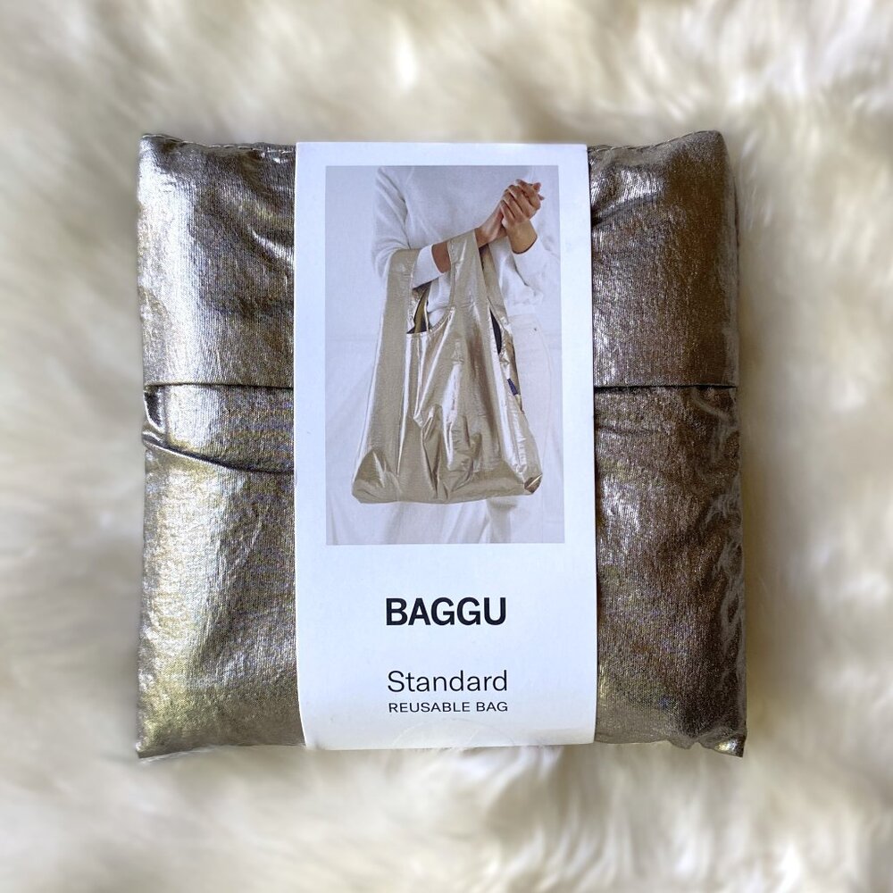NWT Standard Baggu - Bronze Metallic